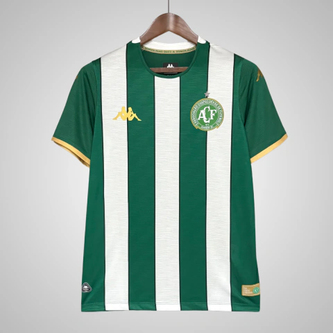 Camisa Chapecoense I 26/27 - Torcedor Kappa Masculina - Verde e Branco
