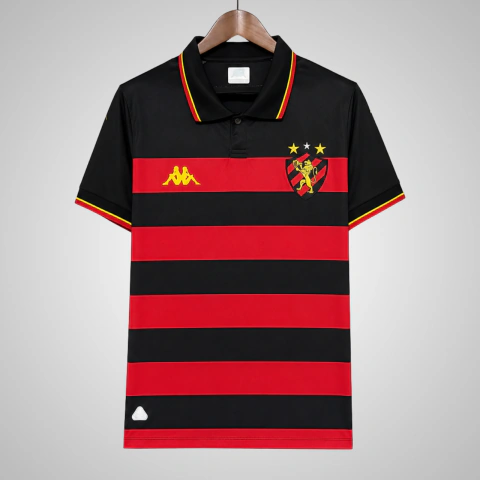 Camisa Sport Recife I 26/27 - Torcedor Kappa Masculina - Preto e Vermelho