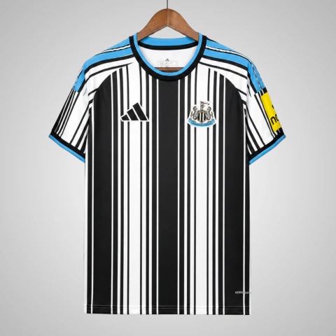 Camisa Newcastle I 26/27 - Torcedor Adidas Masculina - Preta e Branco