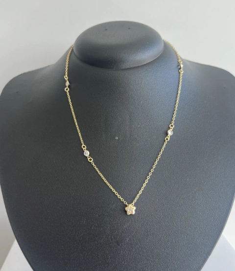 Colar Mini Estrelinha | Dourado | Semijoia