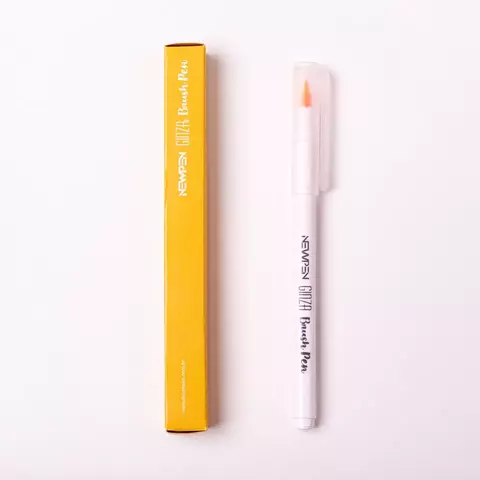 CANETA BRUSH NEWPEN GINZAPRO LARANJA VULCAO 1485