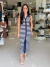 VESTIDO LONGO POLO LISTRADO - comprar online