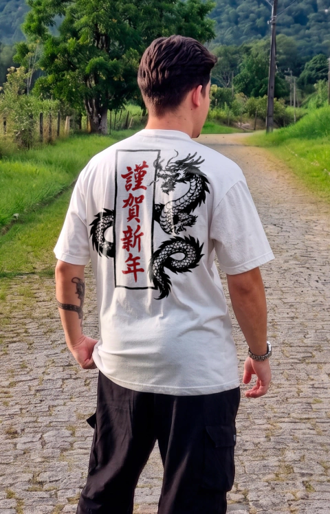 Camiseta Oversized Oriental Dragon - comprar online