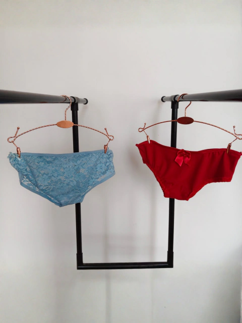 Set de Panties Algodón y Encaje (2 Piezas)