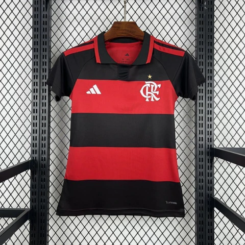 Camisa Flamengo Home 26/27 - Torcedor Feminina Vermelha e Preta