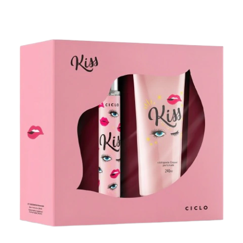 Estojo Kiss Deo Colônia 30ml + Loção Hidratante 240ml