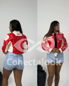 Imagem do Jaqueta Couro Motoqueira - MODA GRINGA