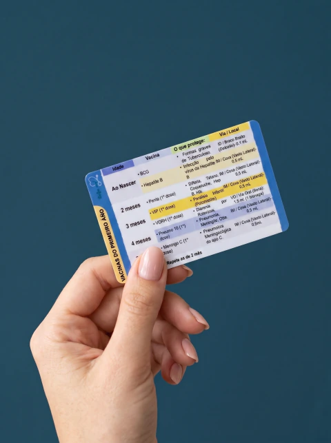 Card Vacinas no primeiro ano