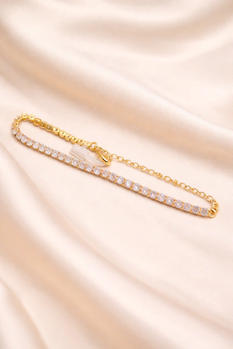 PULSEIRA RIVIERA ZIRCONIA ROSA 2,5MM