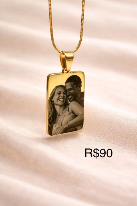 PINGENTE PERSONALIZADO RETANGULAR