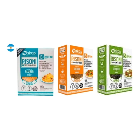 Wakas-Risoni proteicas sin gluten