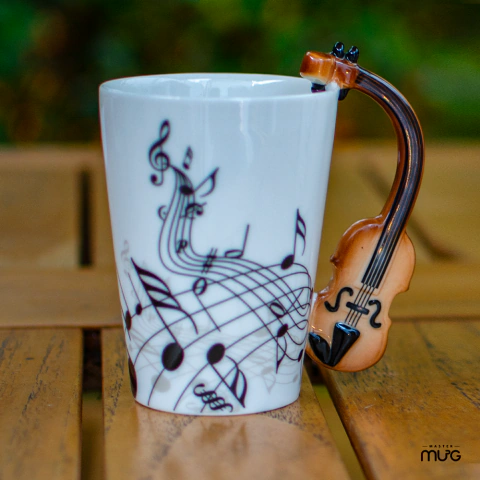 Caneca Alça Musical Violino