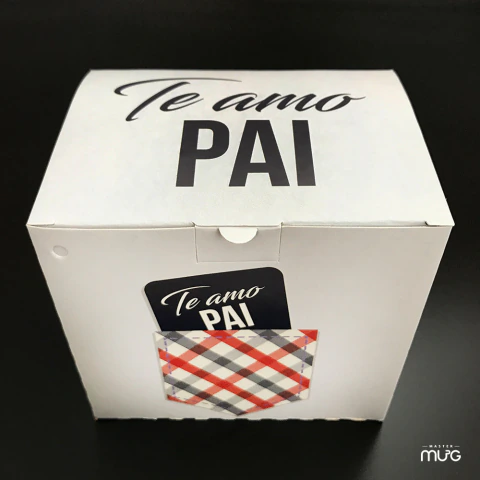 Caixinha Te amo Pai (Xadrez)