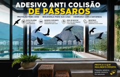 Adesivo Anti Colisão para Pássaros Janela Vidro Porta Sacada Decoração aves passaros Proteção de Aves 32 Peças