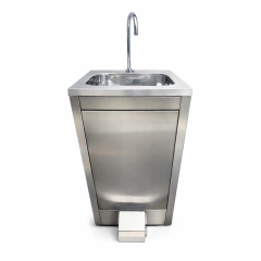 LAVATORIO DE MAOS ACIONAMENTO POR PEDAL INOX 304