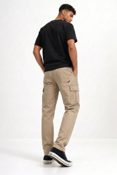 Calça de Sarja Masculina Adulto Cargo 6 Bolsos - loja online