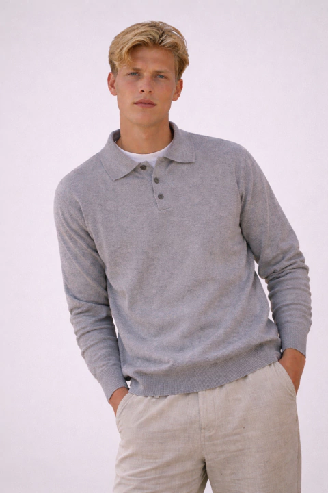 Art. 6131 | CHOMBA CALCUTA JERSEY GRIS CLARO