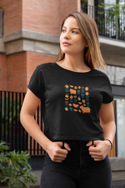 Camiseta Cropped Femenina, Natureza brasileira - comprar online
