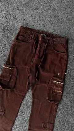 CALCA FAKE LAPEL TOTANKA MARROM
