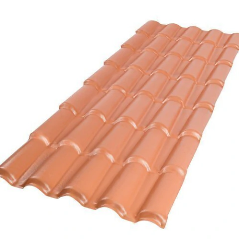 Telha Plan PVC 3,30 x 0,88 cm 06 Ondas Afort Marrom