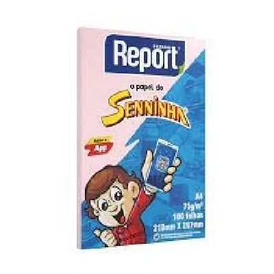 PAPEL SULFITE A4 75G SENNINHA 100 FOLHAS ROSA SENINHA 100 FOLHAS