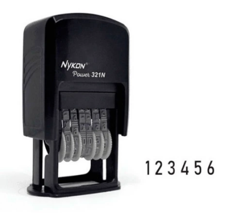 CARIMBO AUTOMÁTICO NUMERADOR 321 N ( 6 DIGITOS)