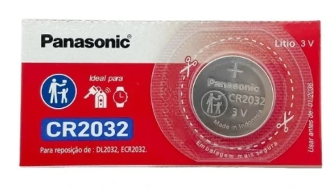 PILHA MOEDA BATERIA 3V PANASONIC CR2032 C/1 CR2032/1BT