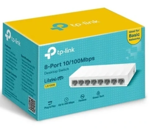 SWITCH GIGABIT 08 PORTAS TP LINK LS1008 10/100