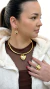 Choker Coração liso