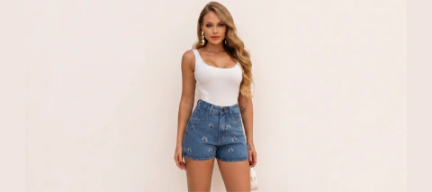 Short Jeans Bordado