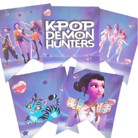 Banderin Guerreras K-POP Demon Hunters - comprar online