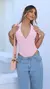 Body Luciana Poliamida Multiformas Rosa Claro - comprar online