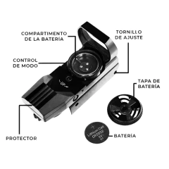 Mira Holográfica Táctica Militar Reflex Riel 11mm - tienda online