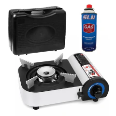 Mini Anafe Portátil Plegable Camping Gas Butano + 1 Cartucho