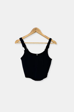 C446 TOP RIBB VISCOSA CORSET