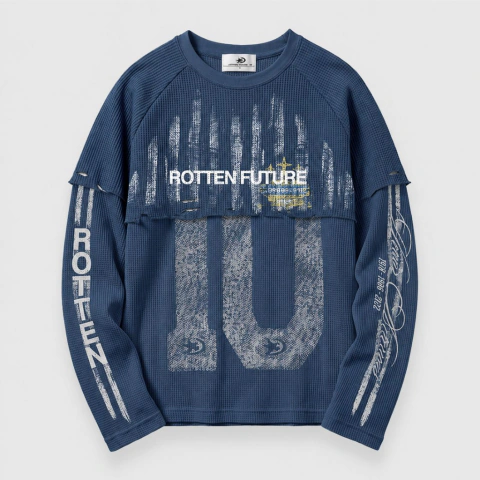Remera Manga Larga Rotten Argentina Blue