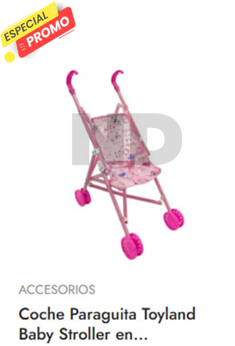 COCHE PARAGUITA TOYLAND BABY STROLLER EN 60 CM - comprar online