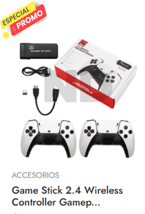GAME STICK 2.4 WIRELESS CONTROLLER GAMEPAD 3D 4K ULTRA HD - comprar online
