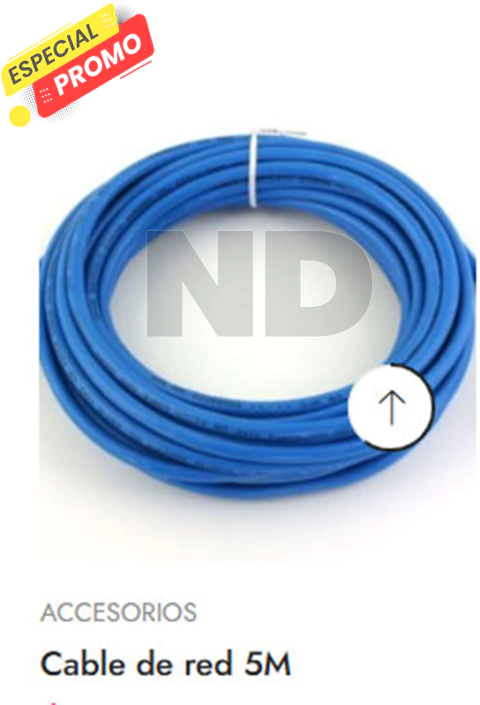 CABLE DE RED 5M - comprar online