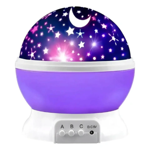 Imagen de Velador Lampara Luz De Noche Proyector De Estrellas Infantil