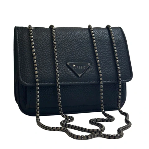 Bolsa Pequena de Corrente com Bolso Frontal