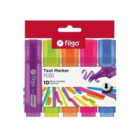 RESALTADOR FILGO TEXT MARKER FLUO X10