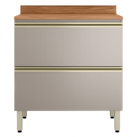 Balcão de Cozinha 80cm 1 Porta 1 Gaveta com Tampo Proença Demóbile