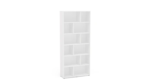 Estante Xangai 12 nichos Assimétricos Branco Politorno