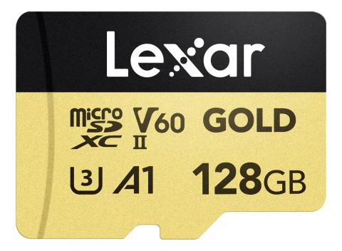 Cartão Memória Lexar GOLD 128GB microSDXC UHS-II V60 A1 280MB/s 100MB/s 4K