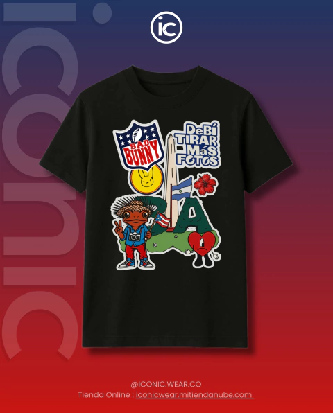 Remera Bad Bunny - "Preparate para tirar más fotos" - Diseño Exclusivo PR/ARG