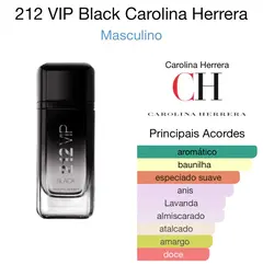 212 Vip Black CH. Caixa simples/Tester - Original - comprar online