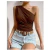 Body ombro único plissado - loja online