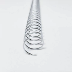 Espiral para Encadernação Metal Prata A4 17mm 100fls 30un