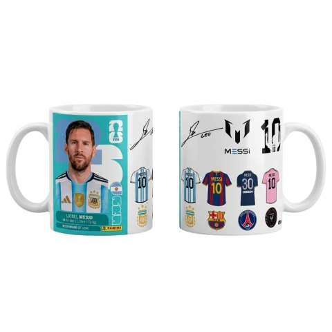 Taza Lionel Messi Premium Historia Deportiva 325ml Cerámica